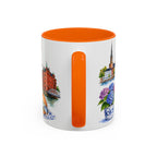 Hamburg Illustrated Travel Mug | City Souvenir Accent Coffee Mug | 11oz 15oz Ceramic Cup