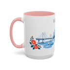 Busan Coffee Mug | South Korea Travel Souvenir | Porcelain Decal City Gift | 11oz 15oz Accent Mug