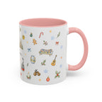 Barcelona Christmas Mug | Watercolor City Souvenir, Ceramic Coffee Cup (11oz/15oz)