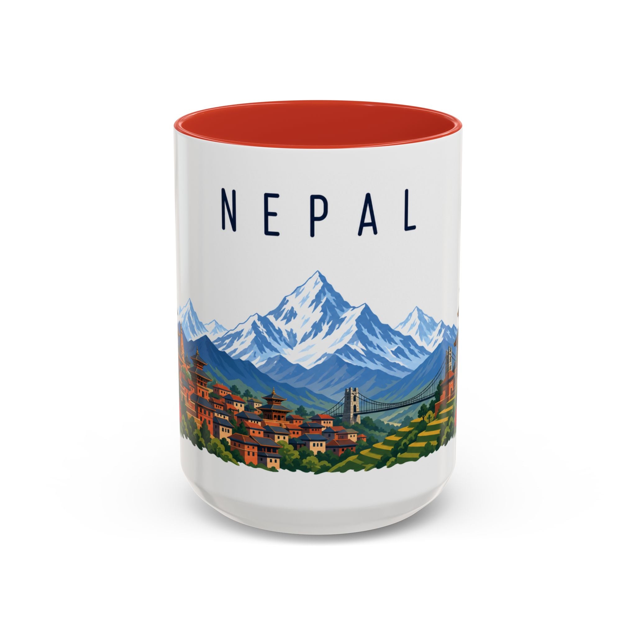Nepal Coffee Mug | Travel Souvenir Accent Mug | Country Gift Ceramic Cup 11oz 15oz