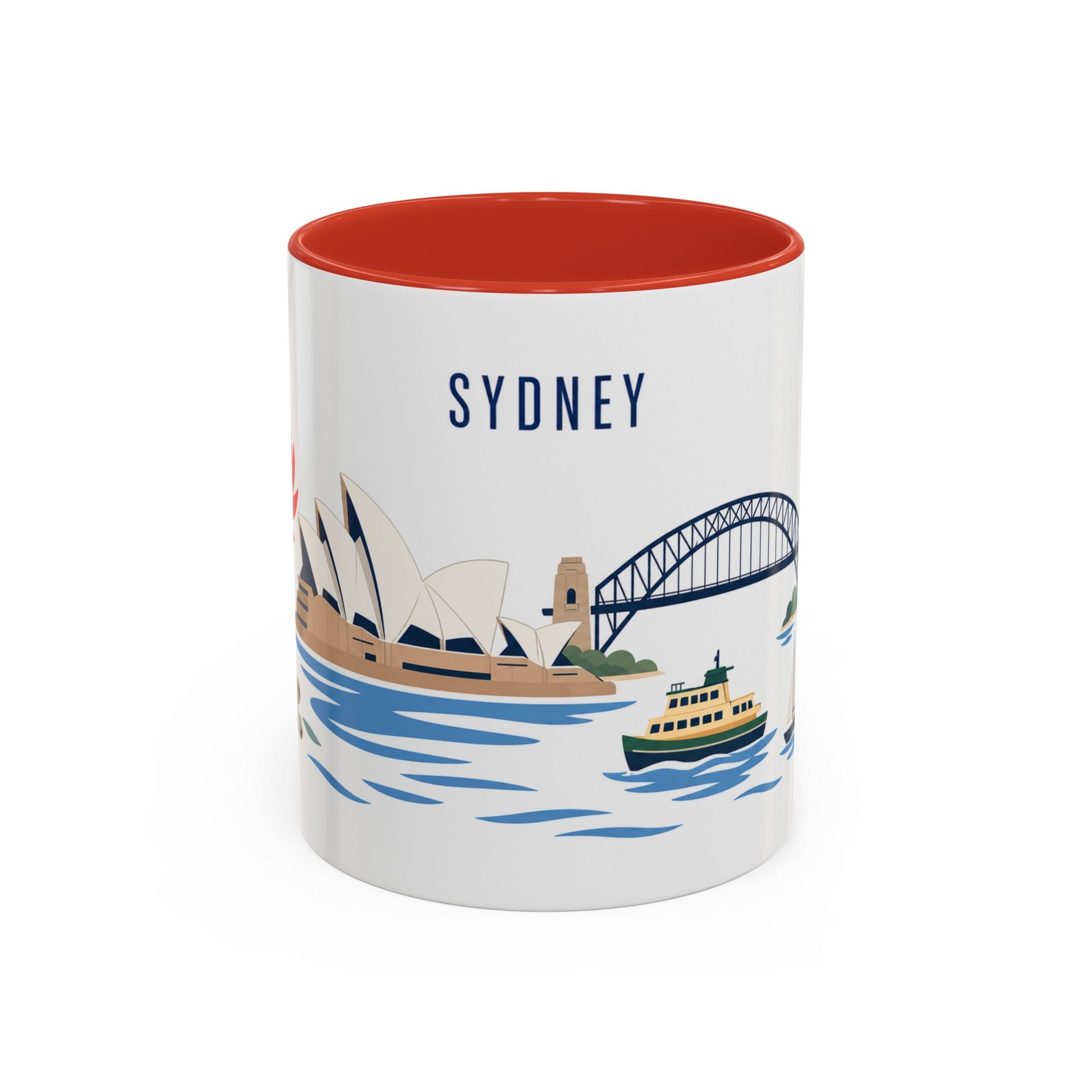 Sydney Coffee Mug | Australia Travel Souvenir | Porcelain Decal City Gift | 11oz 15oz Accent Mug