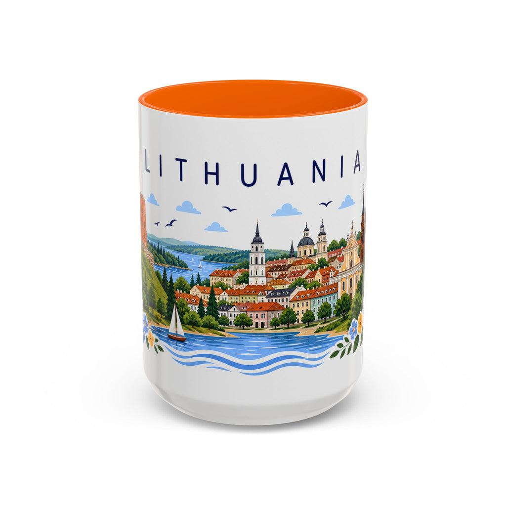 Lithuania Coffee Mug | Travel Souvenir Accent Mug | Place Gift Ceramic Cup 11oz 15oz