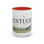 Kentucky Home State Mug | Moving Away Gift | Long Distance Friendship Coffee Cup | 11oz 15oz Accent Mug