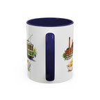 Milwaukee Illustrated Travel Mug | City Souvenir Accent Coffee Mug | 11oz 15oz Ceramic Cup