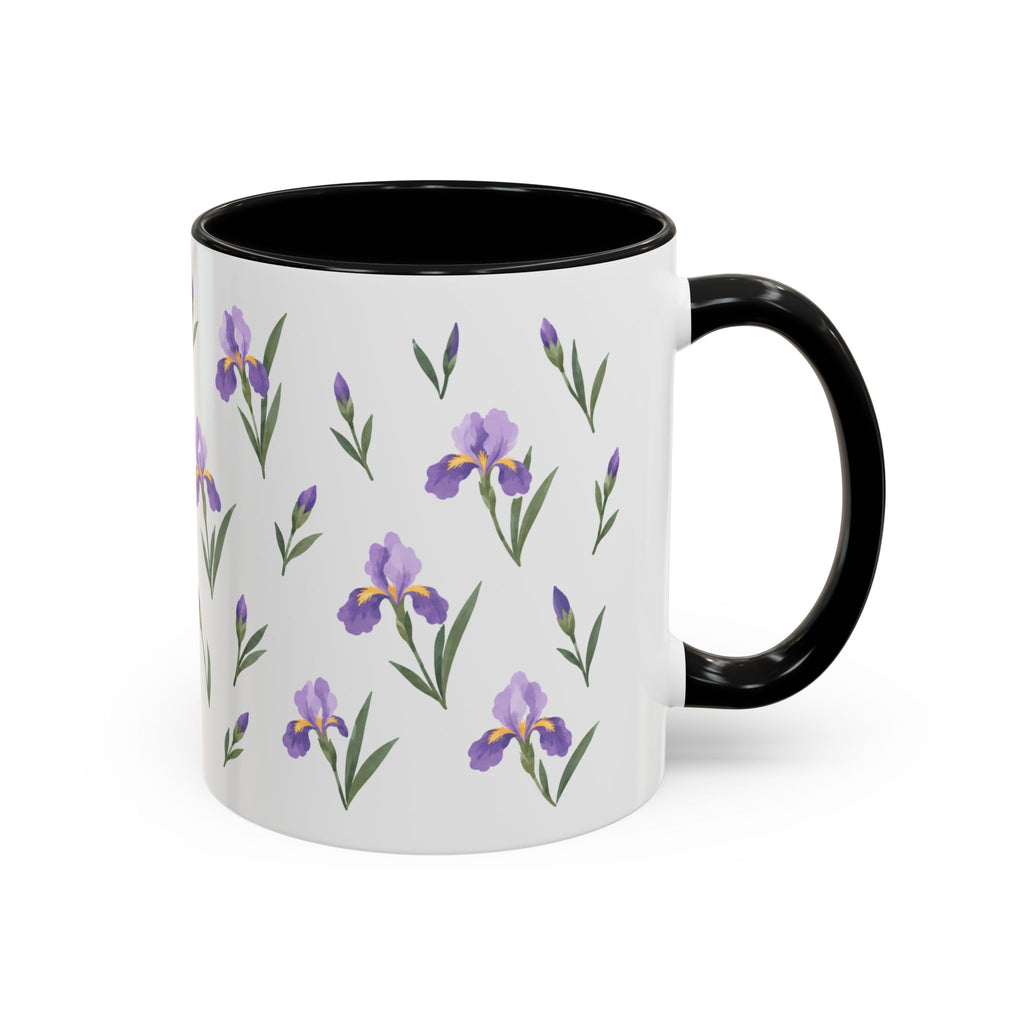 Tennessee Iris Mug, State Flower Floral Coffee Cup, 11oz Botanical Gift