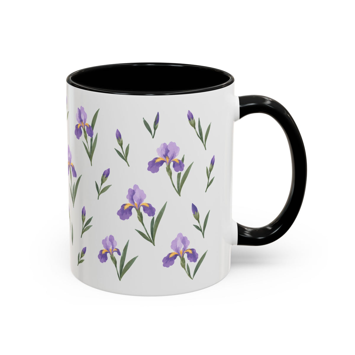 Tennessee Iris Mug, State Flower Floral Coffee Cup, 11oz Botanical Gift