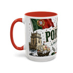 Portugal Soccer Coffee Mug | World Cup Fan Gift | Accent Color Ceramic 11oz 15oz Match Day Cup