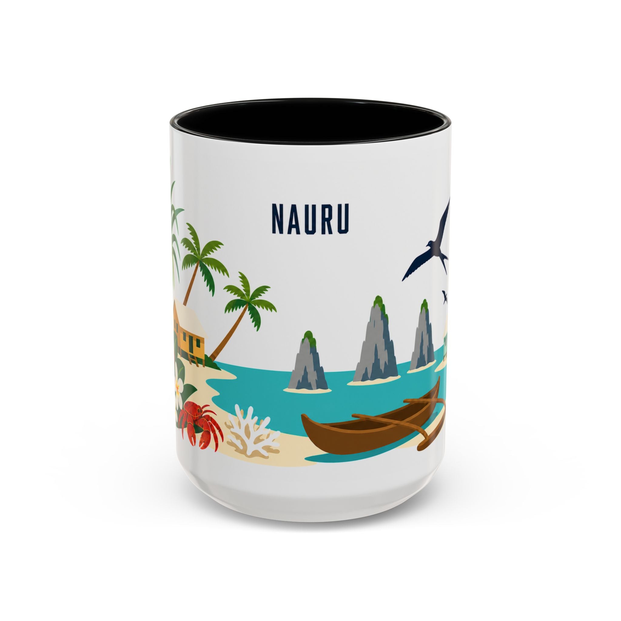 Nauru Coffee Mug | Travel Souvenir Accent Mug | Country Gift Ceramic Cup 11oz 15oz