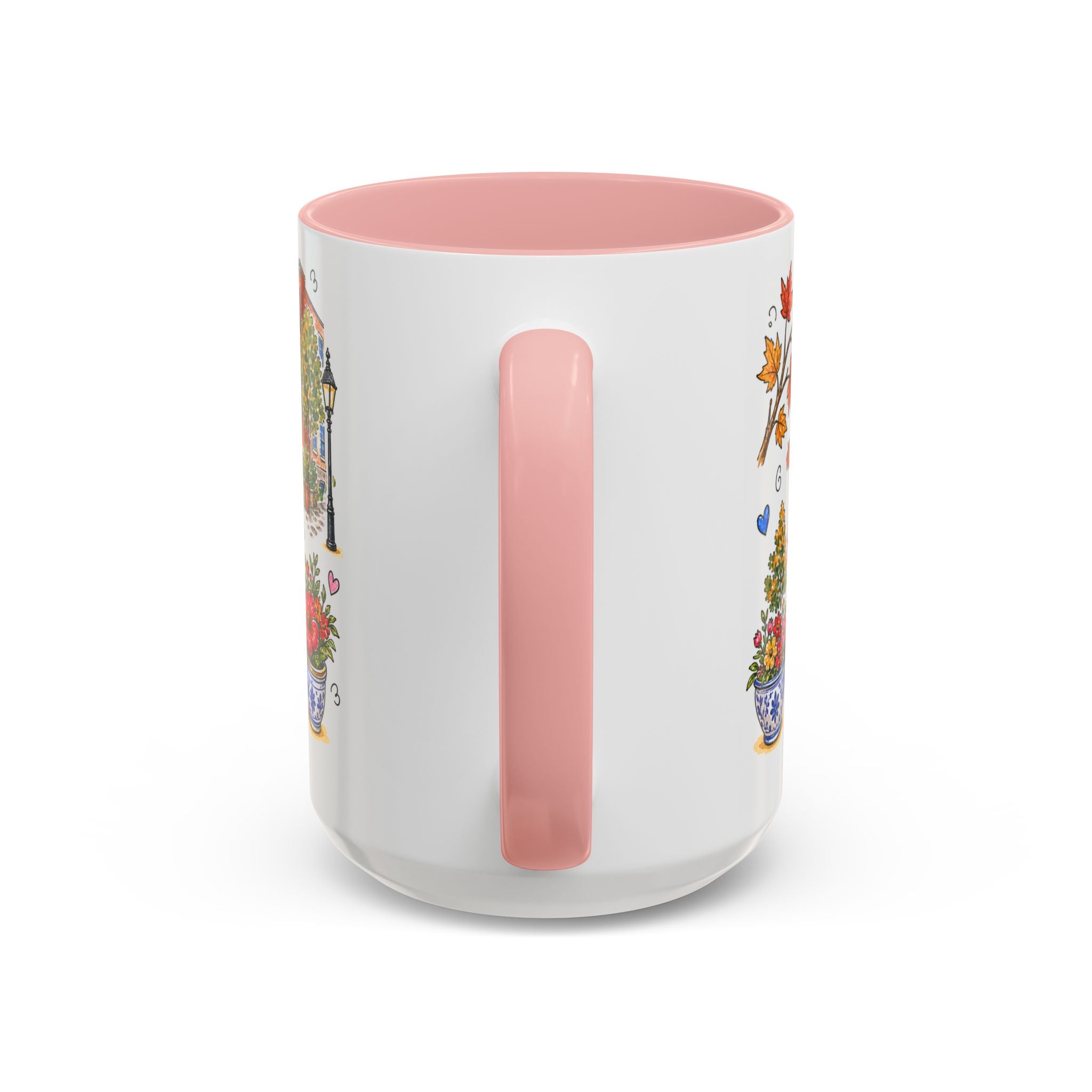 Boston Illustrated Travel Mug | City Souvenir Accent Coffee Mug | 11oz 15oz Ceramic Cup