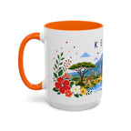 Kenya Coffee Mug | Travel Souvenir Accent Mug | Place Gift Ceramic Cup 11oz 15oz