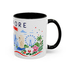Singapore Coffee Mug | Travel Souvenir Accent Mug | Country Gift Ceramic Cup 11oz 15oz