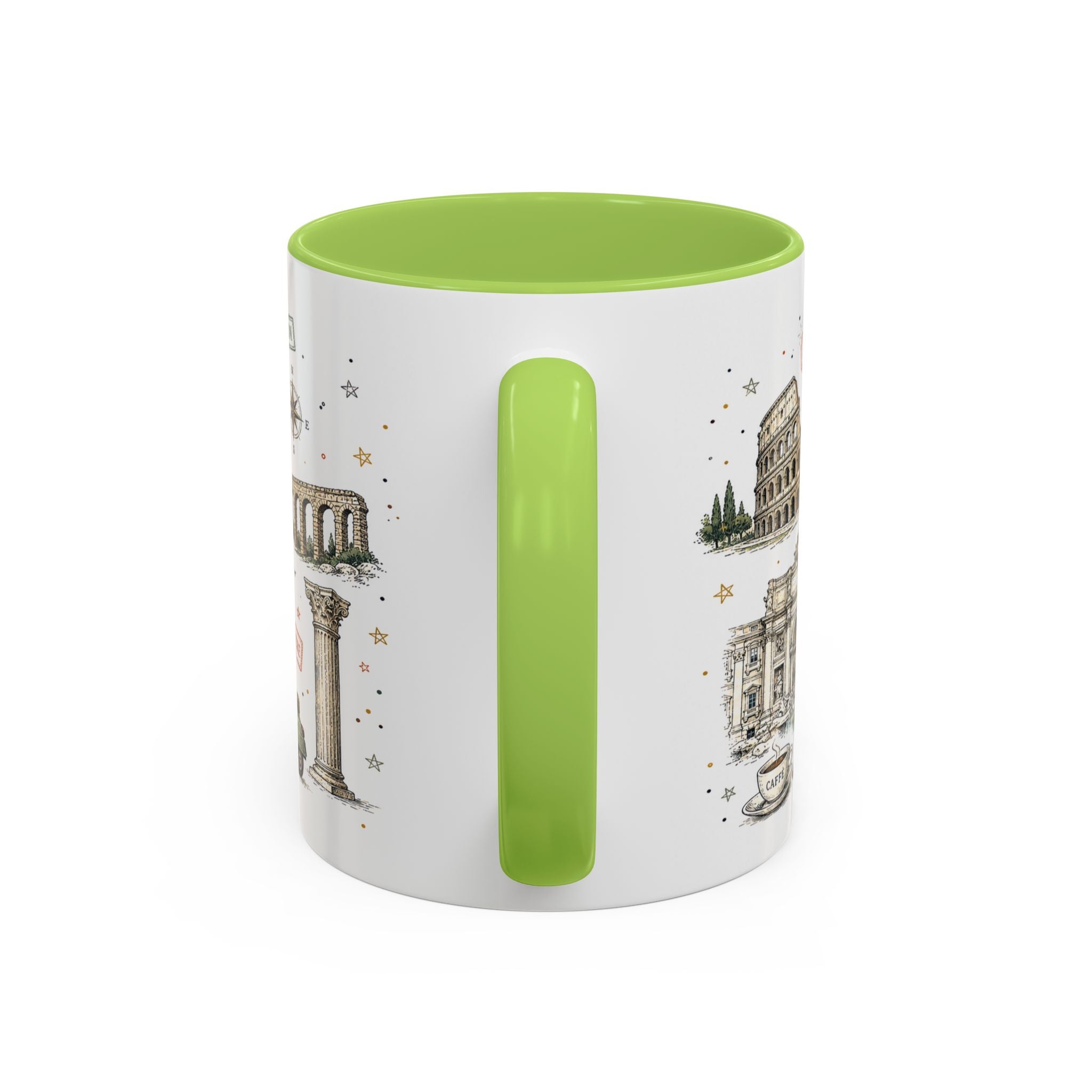 Rome Coffee Mug | Italy Souvenir Travel Gift | Accent Color Ceramic 11oz 15oz