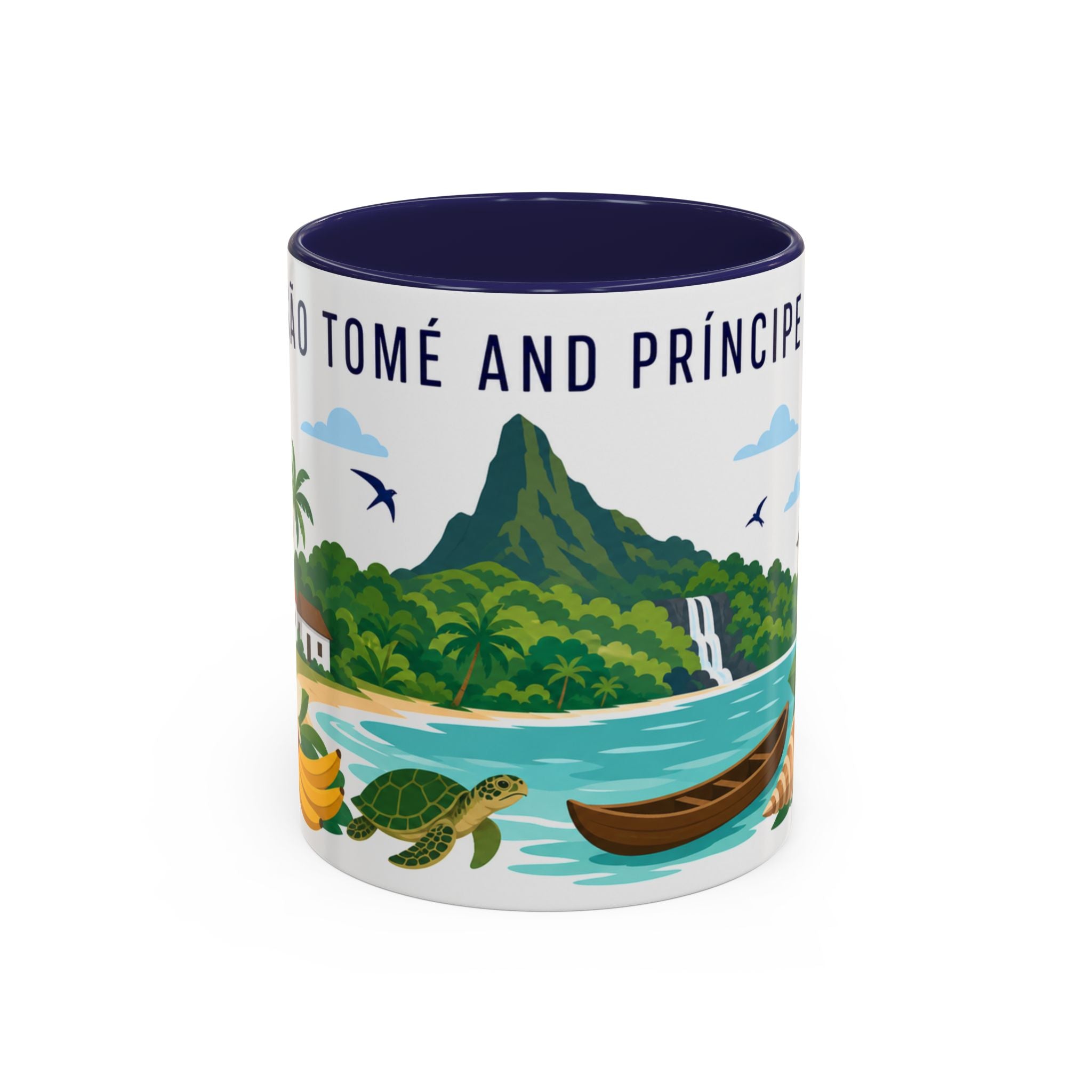 São Tomé and Príncipe Coffee Mug | Travel Souvenir Accent Mug | Country Gift Ceramic Cup 11oz 15oz