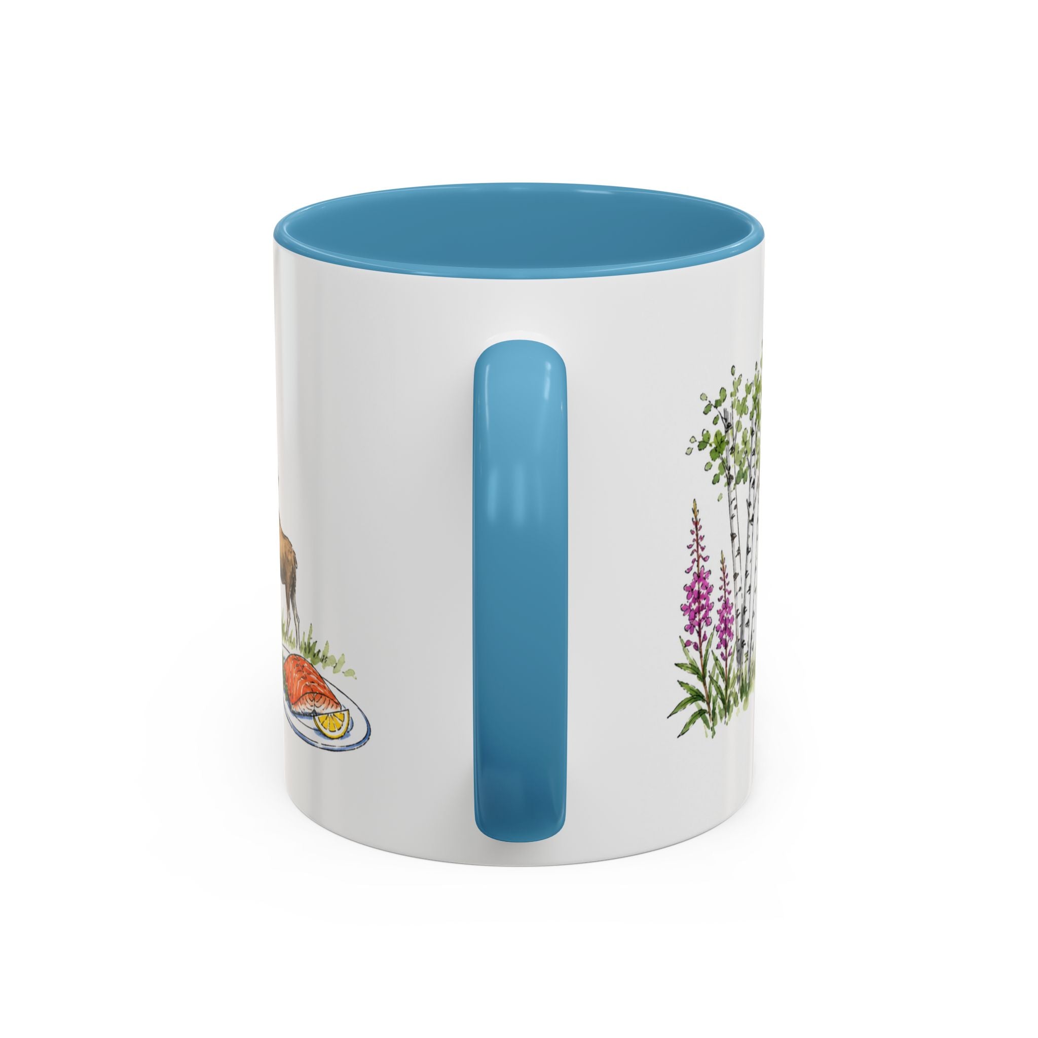 Anchorage Illustrated Travel Mug | City Souvenir Accent Coffee Mug | 11oz 15oz Ceramic Cup