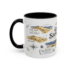 Great Sand Dunes National Park Coffee Mug | Colorado Desert Mountain Dunes Gift | Accent Color Ceramic 11oz 15oz