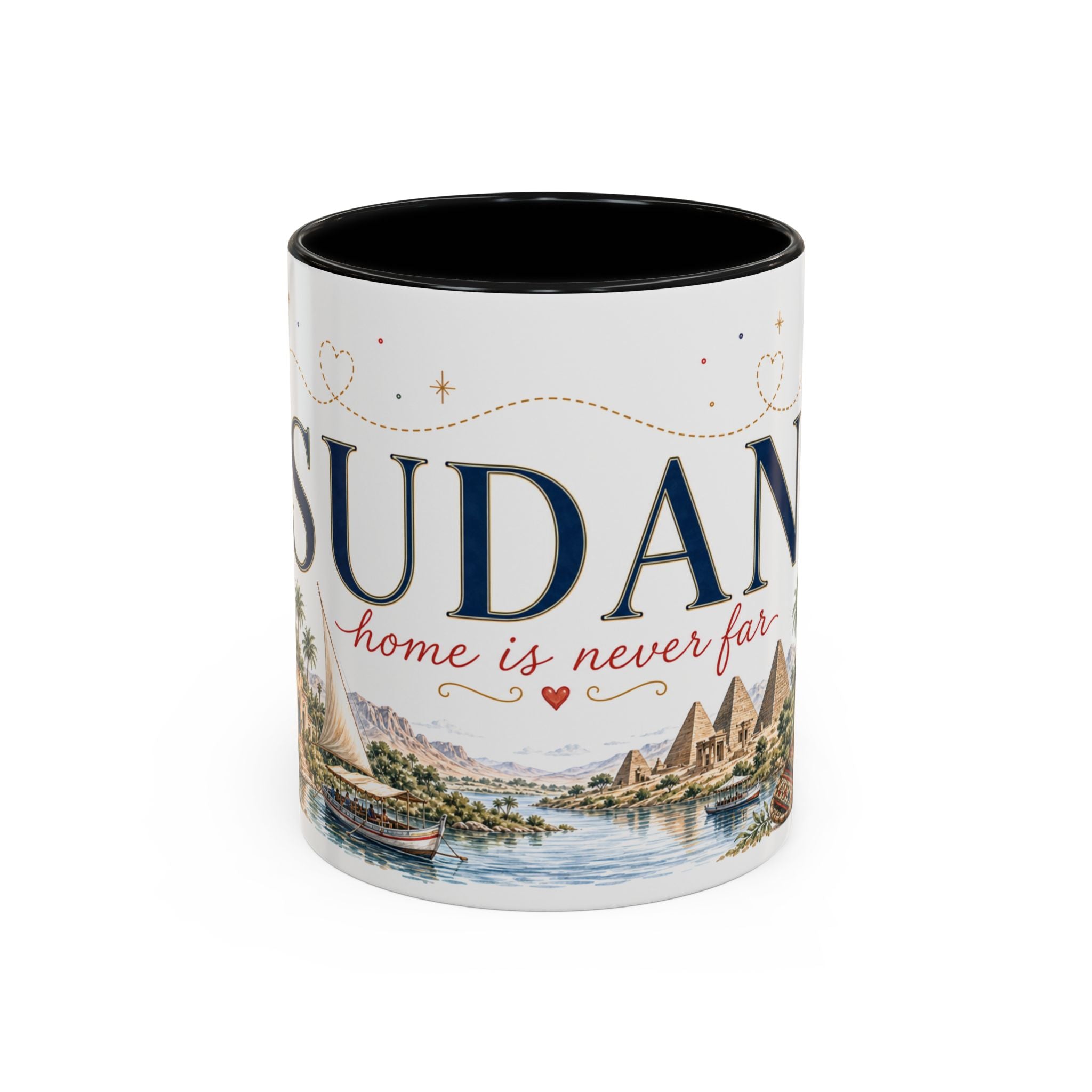 Sudan Home Country Mug | Moving Away Gift | Long Distance Friendship | 11 oz 15 oz Accent Mug