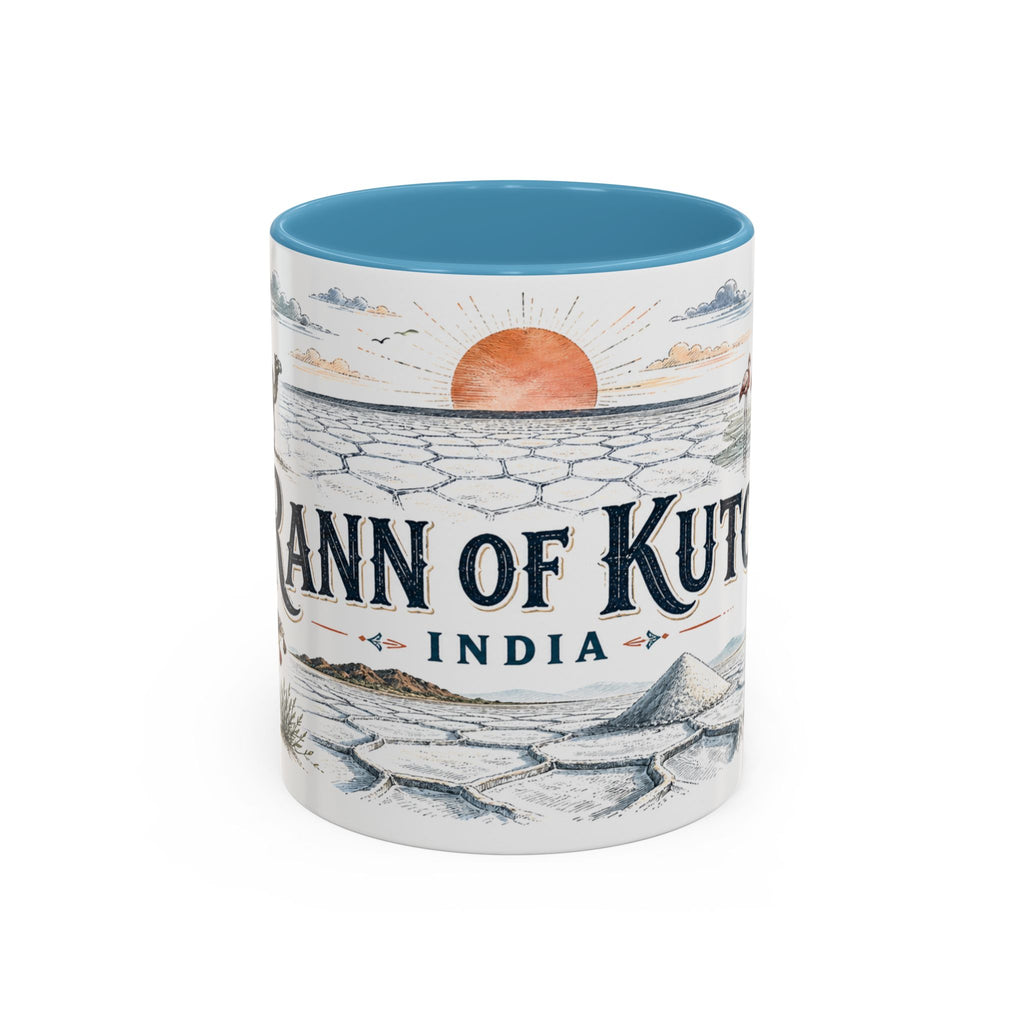 Rann of Kutch Mug, India Travel Souvenir, Bucket List Gift, Accent Ceramic Coffee Mug 11oz 15oz