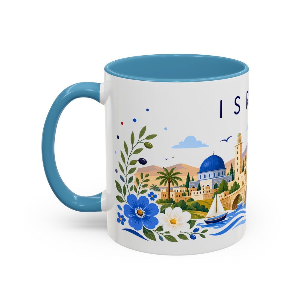 Israel Coffee Mug | Travel Souvenir Accent Mug | Place Gift Ceramic Cup 11oz 15oz