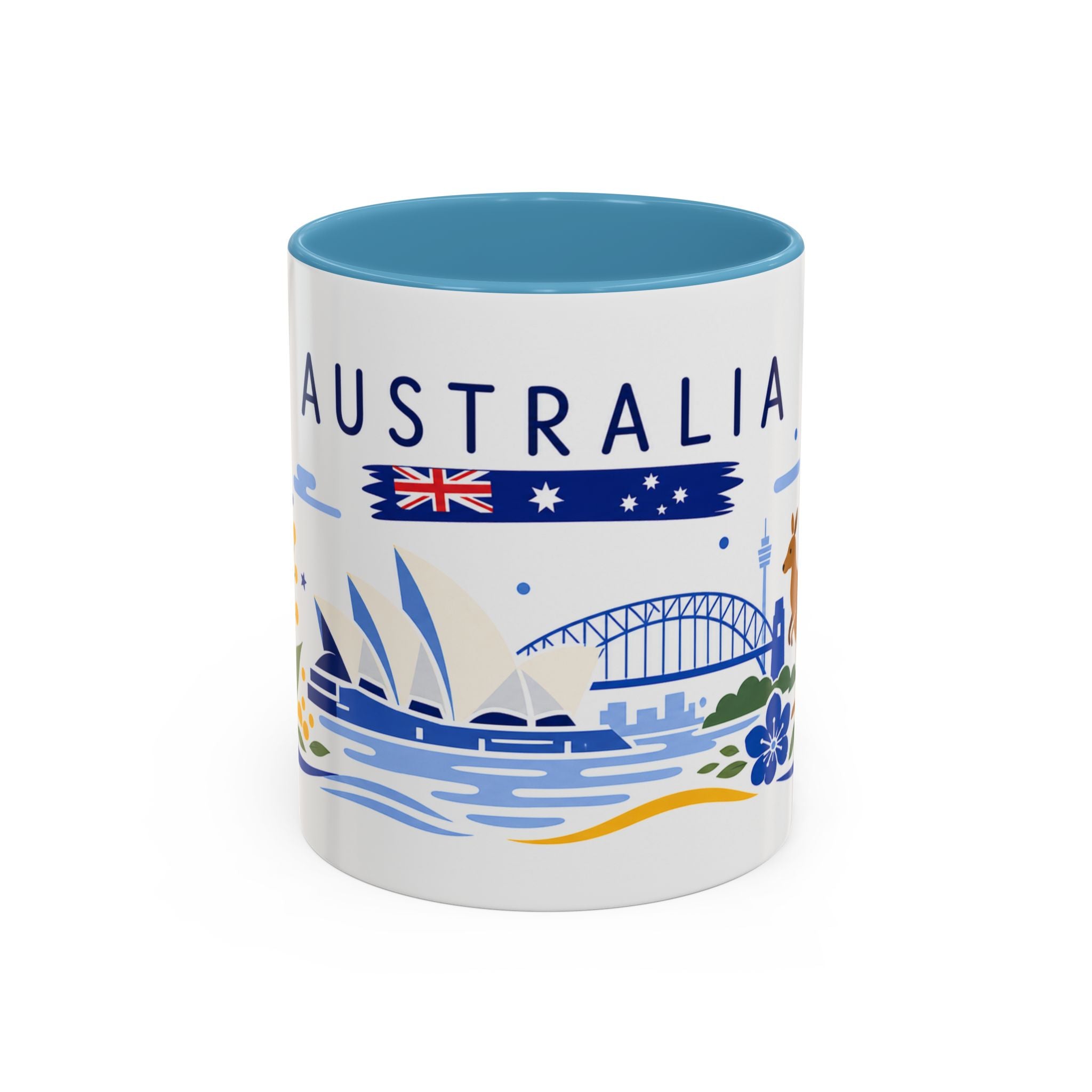 Australia Coffee Mug | Travel Souvenir Accent Mug | Country Gift Ceramic Cup 11oz 15oz