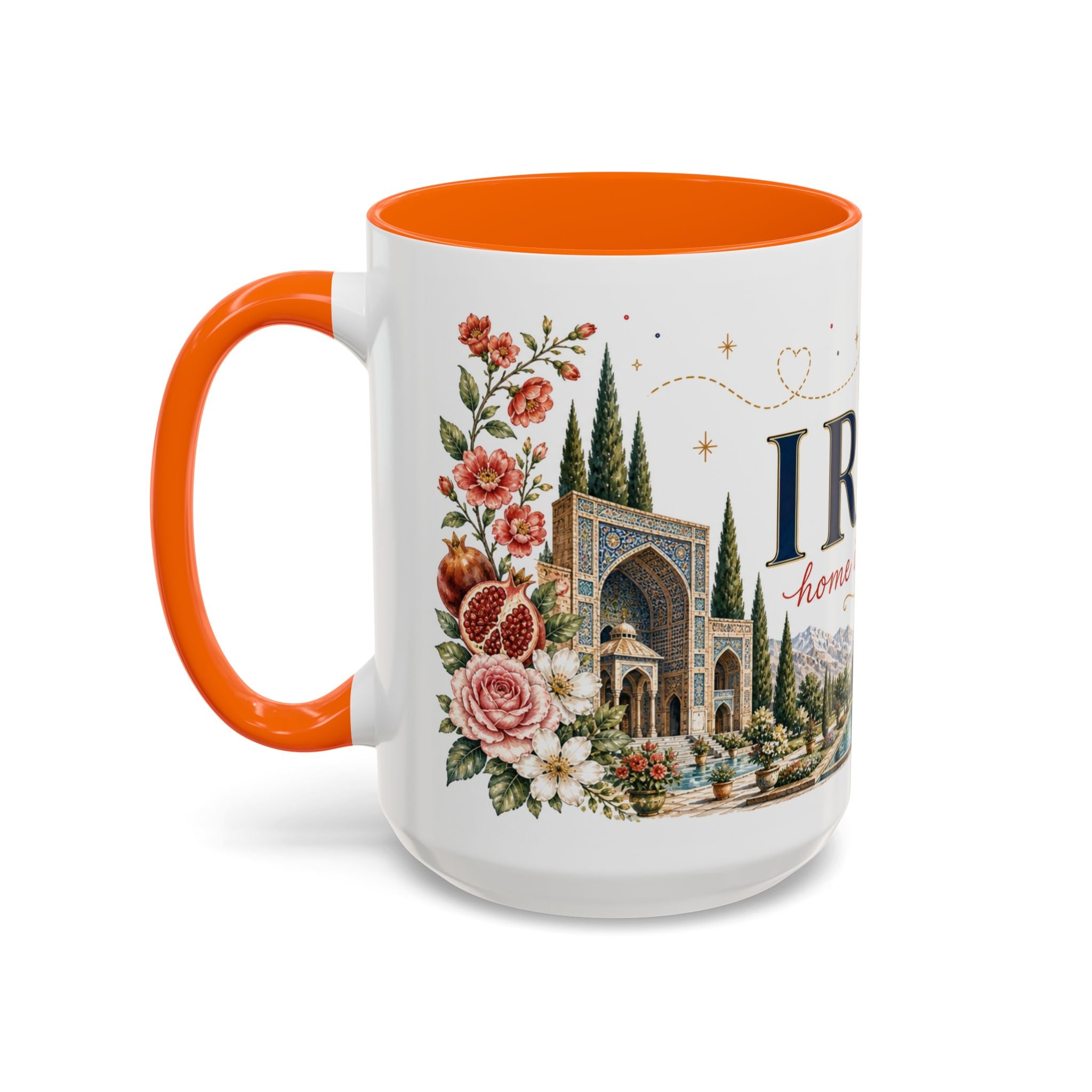 Iran Home Country Mug | Moving Away Gift | Long Distance Friendship | 11 oz 15 oz Accent Mug