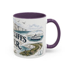 White Cliffs of Dover Mug, England Travel Souvenir, Bucket List Gift, Accent Ceramic Coffee Mug 11oz 15oz
