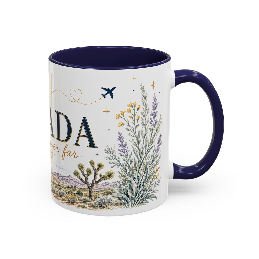 Nevada Home State Mug | Moving Away, Long Distance Friendship Gift | 11oz 15oz Accent Mug