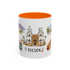 Tucson Illustrated Travel Mug | City Souvenir Accent Coffee Mug | 11oz 15oz Ceramic Cup