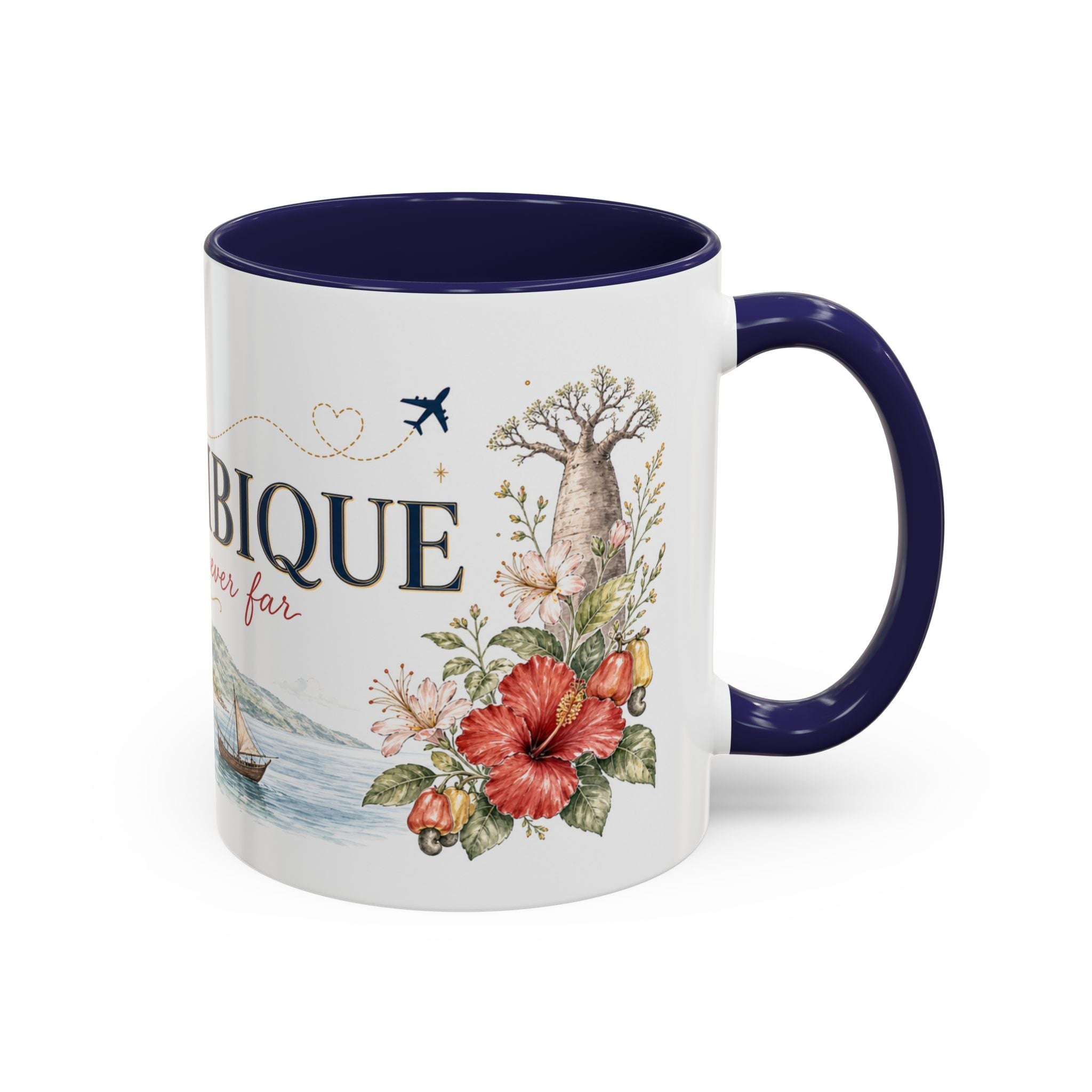 Mozambique Home Country Mug | Moving Away Gift | Long Distance Friendship | 11 oz 15 oz Accent Mug
