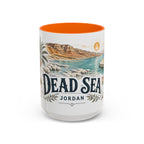 Dead Sea Mug, Jordan Travel Souvenir, Bucket List Gift, Accent Ceramic Coffee Mug 11oz 15oz