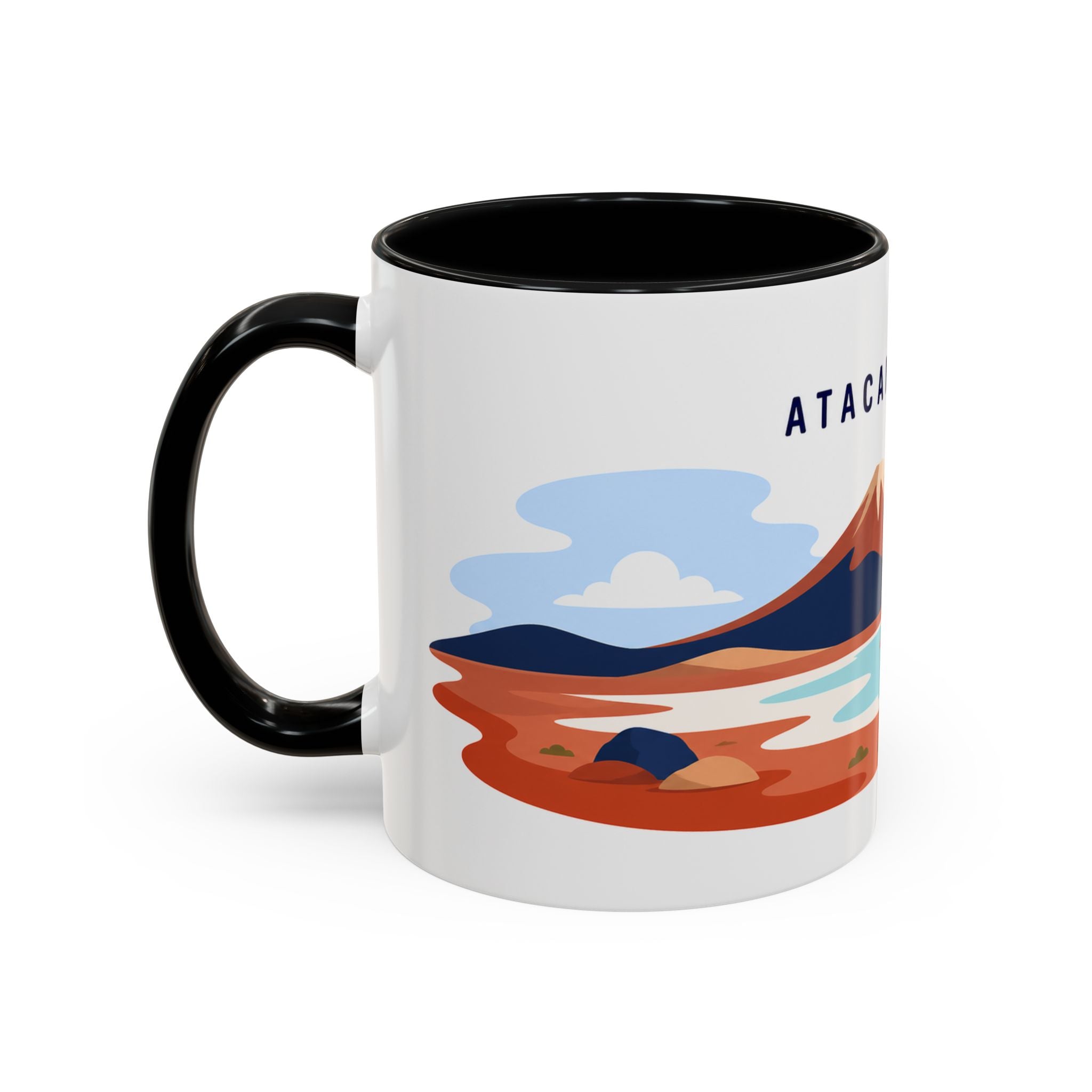 Atacama Desert Coffee Mug | Travel Destination Souvenir Gift | Accent Color Ceramic 11oz 15oz