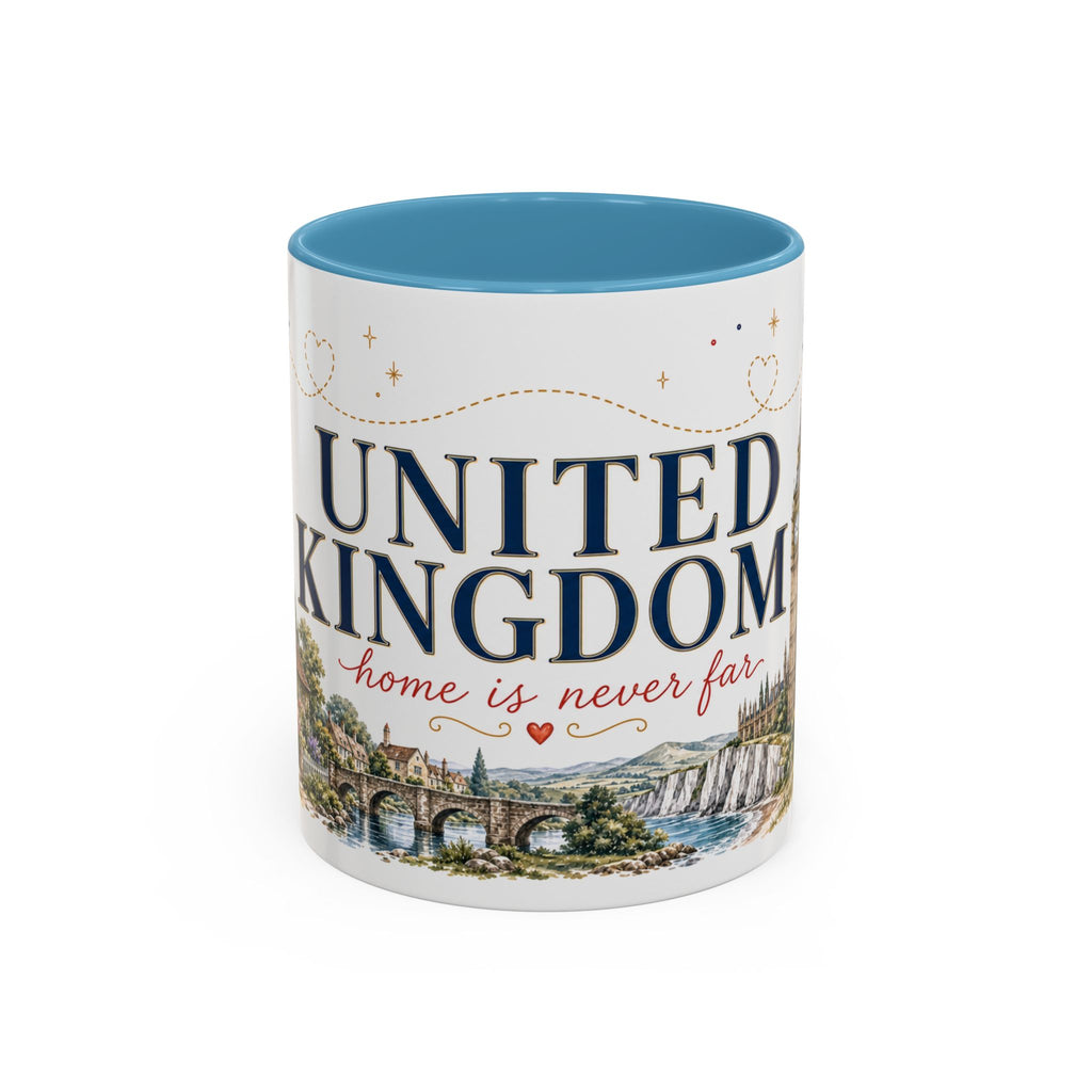 United Kingdom Home Country Mug | Moving Away Gift | Long Distance Friendship | 11 oz 15 oz Accent Mug
