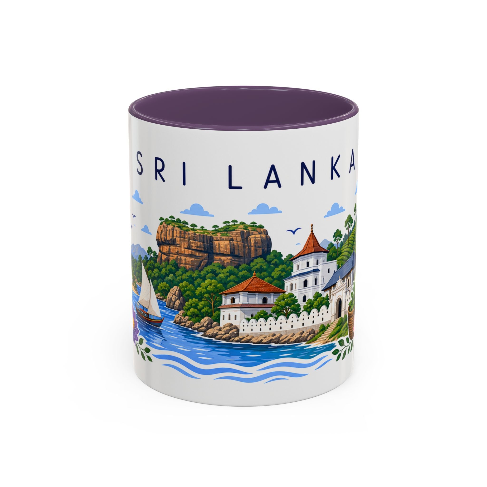Sri Lanka Coffee Mug | Travel Souvenir Accent Mug | Place Gift Ceramic Cup 11oz 15oz