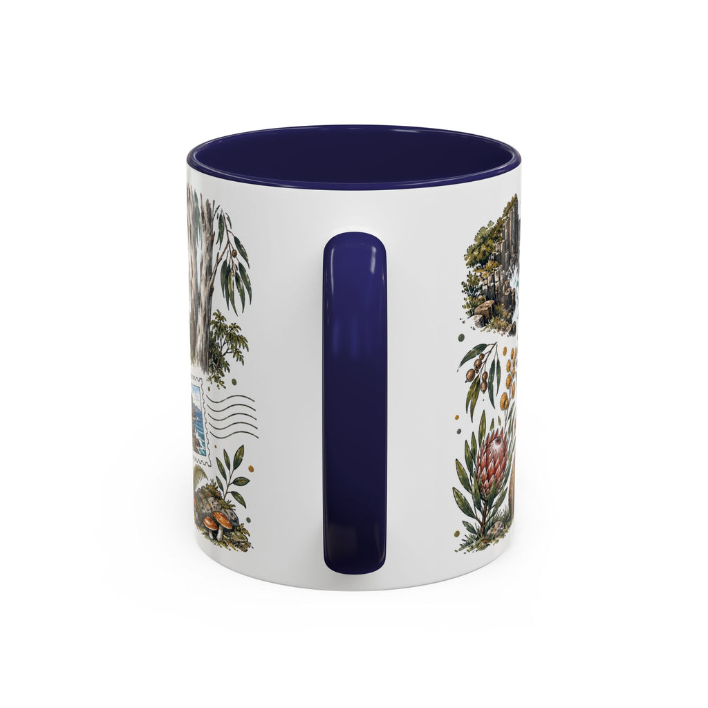 Tasmania Coffee Mug | Travel Destination Souvenir Gift | Accent Color Ceramic 11oz 15oz