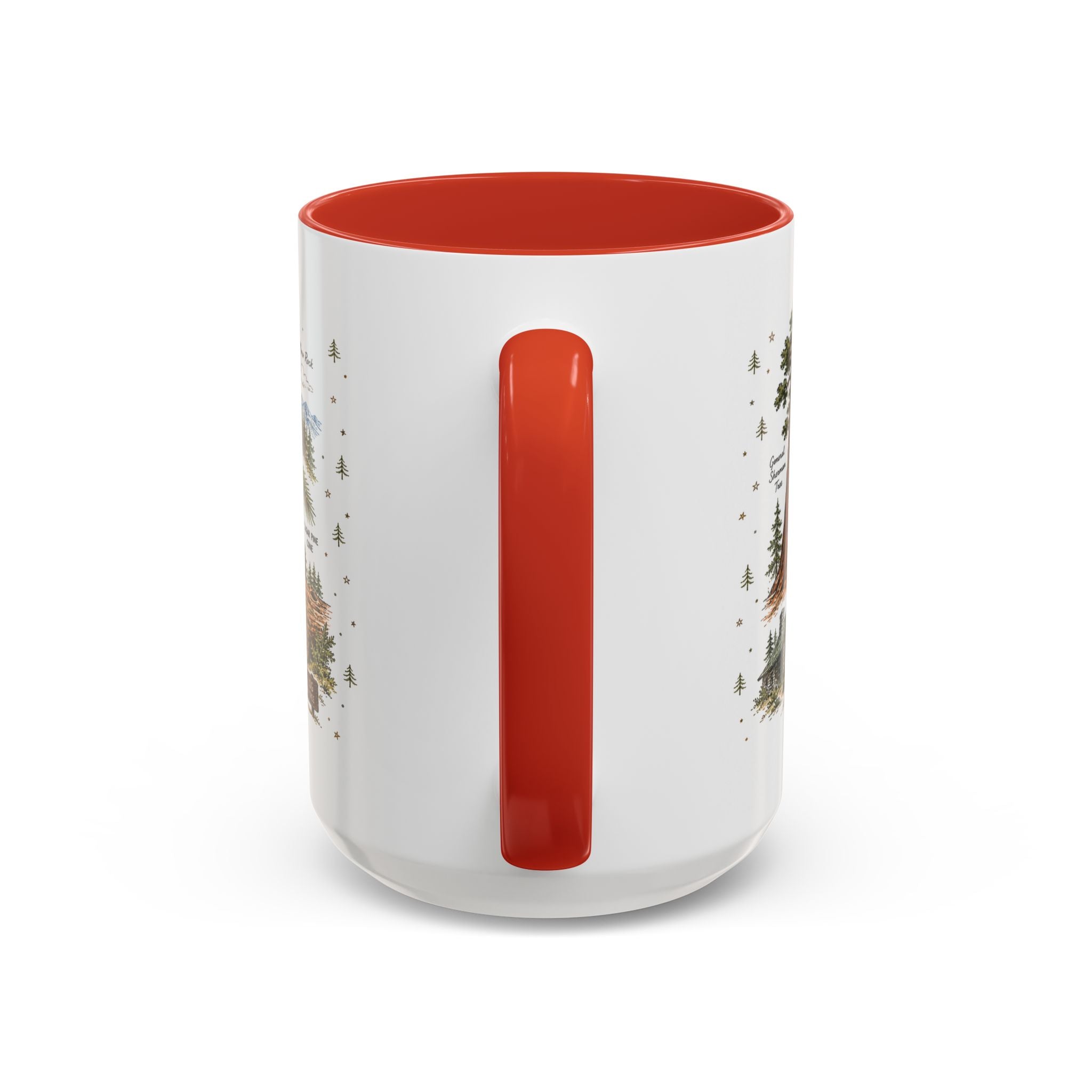Sequoia Coffee Mug | National Park Hiking California Gift | Accent Color Ceramic 11oz 15oz