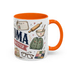 Grandma Makes Life Sweeter Coffee Mug | Gift From Grandkids | Accent Color Ceramic 11oz 15oz