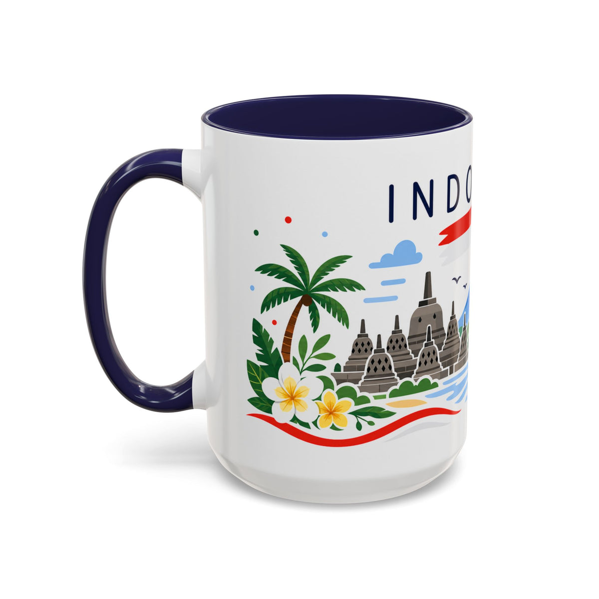Indonesia Coffee Mug | Travel Souvenir Accent Mug | Country Gift Ceramic Cup 11oz 15oz