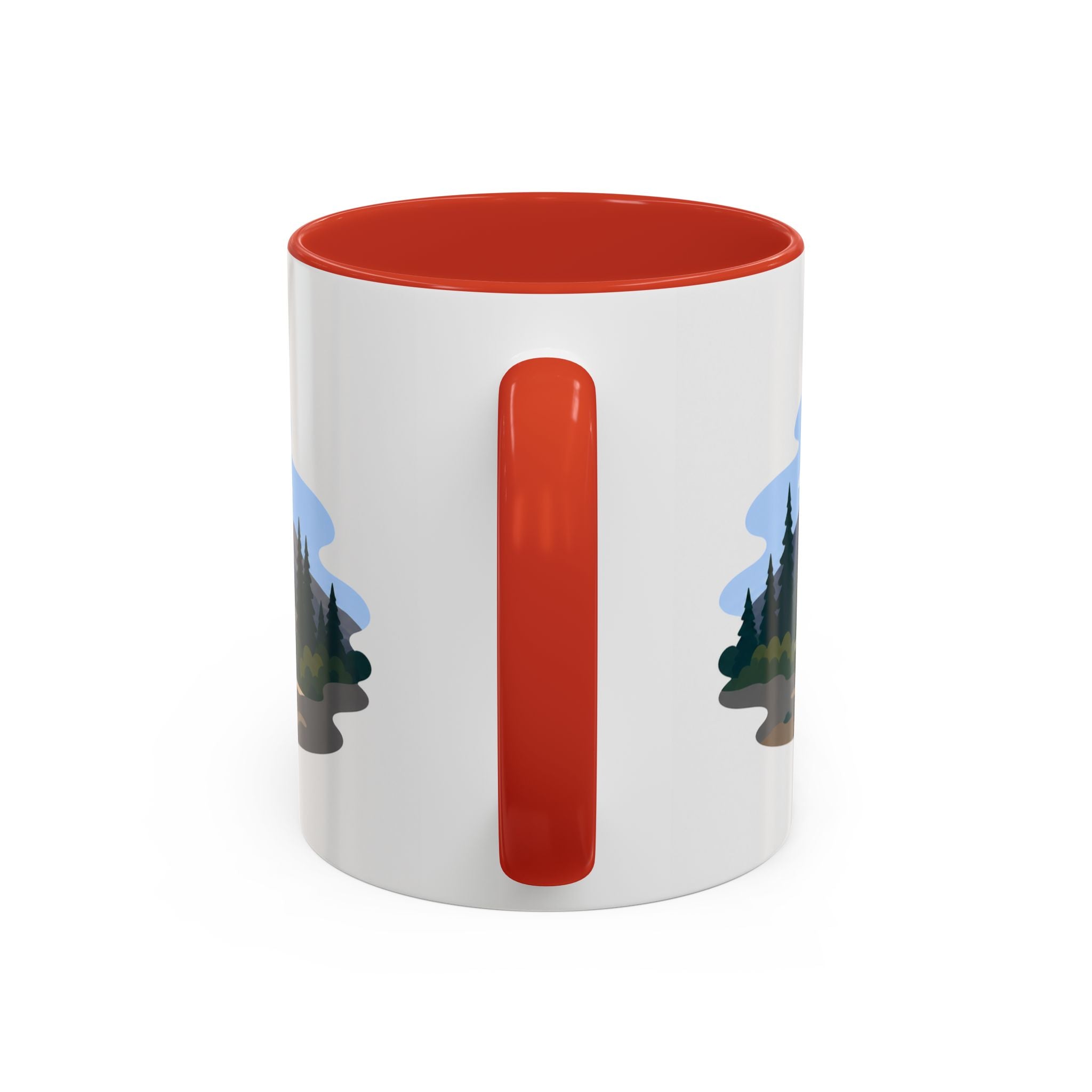 Lassen Volcanic National Park Coffee Mug | Solid Color Block Park Souvenir | 11oz 15oz Accent Mug