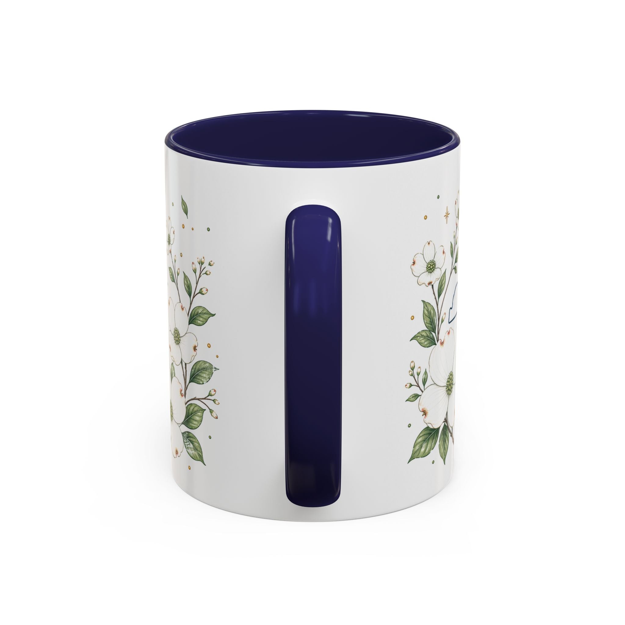 North Carolina State Map Mug | Moving Away, Homesick Gift | Botanical Accent Coffee Cup