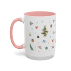 Olympic National Park Christmas Mug | Watercolor Travel Souvenir | Holiday Gift | Accent Ceramic Coffee Cup 11oz 15oz