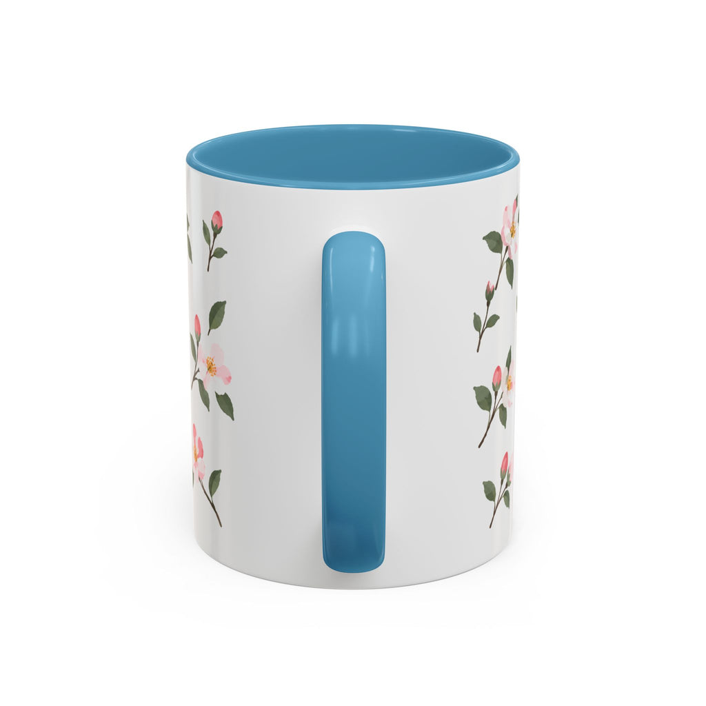 Arkansas Apple Blossom Mug, State Flower Floral Coffee Cup, 11oz Botanical Gift