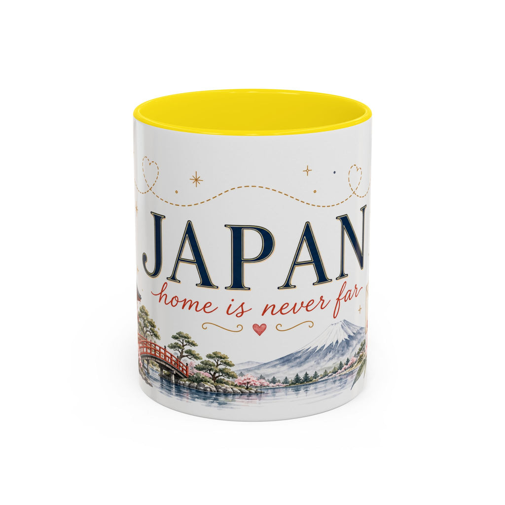Japan Home Country Mug | Moving Away Gift | Long Distance Friendship | 11 oz 15 oz Accent Mug