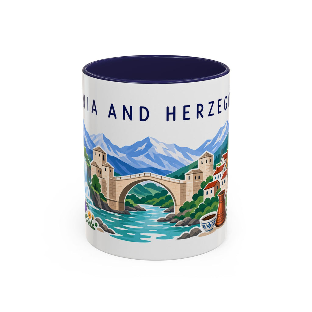 Bosnia and Herzegovina Coffee Mug | Travel Souvenir Accent Mug | Country Gift Ceramic Cup 11oz 15oz