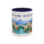 Bosnia and Herzegovina Coffee Mug | Travel Souvenir Accent Mug | Country Gift Ceramic Cup 11oz 15oz
