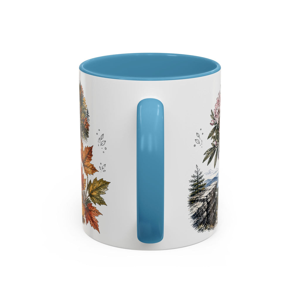 Blue Ridge Parkway Mug, Appalachia Travel Souvenir, Bucket List Gift, Accent Ceramic Coffee Mug 11oz 15oz