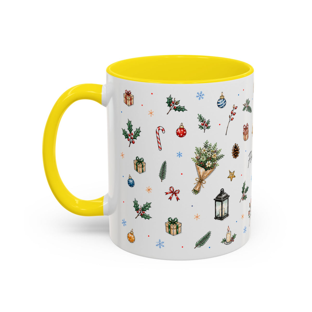 Florence Christmas Mug | Watercolor City Souvenir | Ceramic Coffee Cup (11oz 15oz)