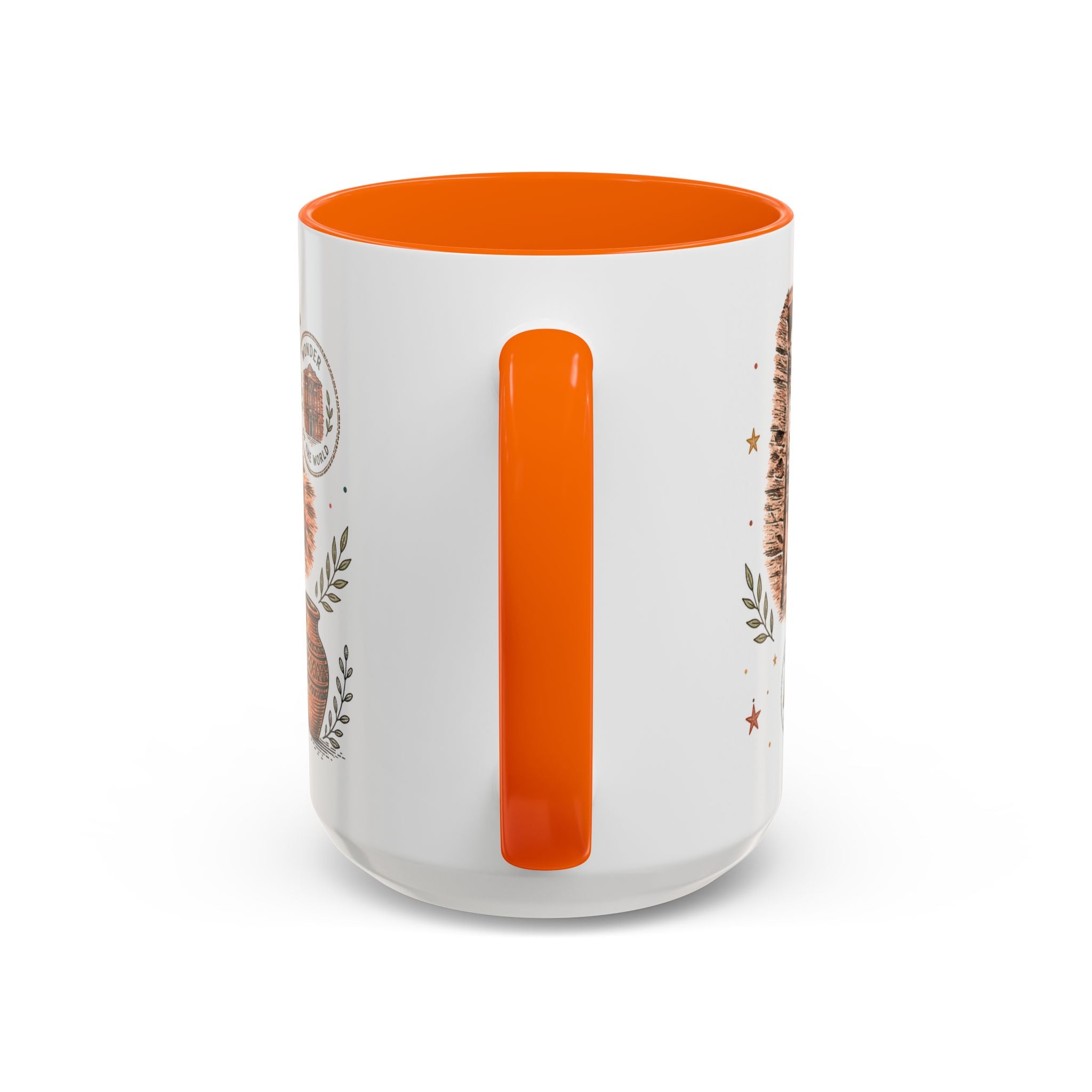 Petra Coffee Mug | Travel Destination Souvenir Gift | Accent Color Ceramic 11oz 15oz