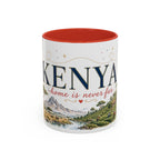 Kenya Home Country Mug | Moving Away Gift | Long Distance Friendship | 11 oz 15 oz Accent Mug