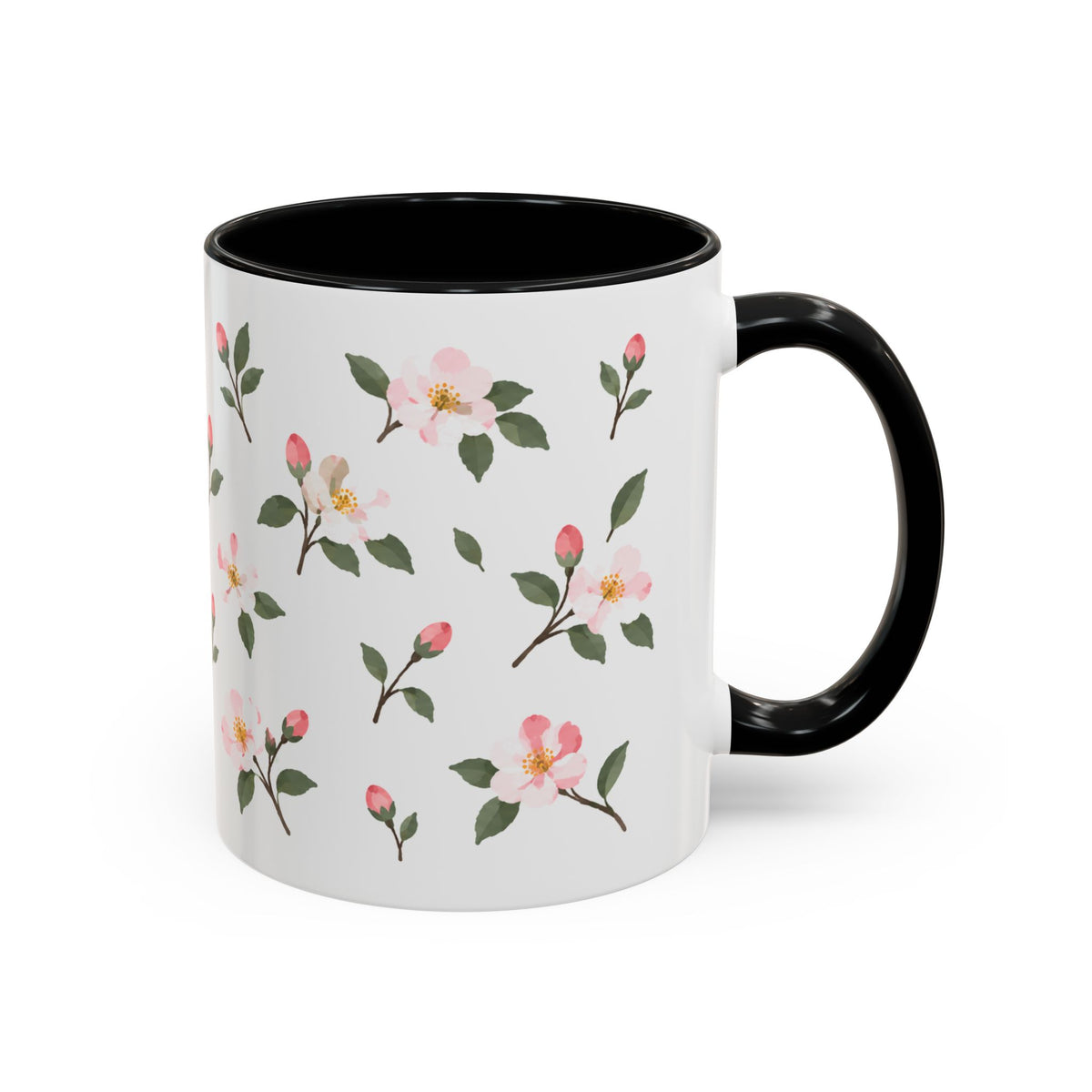 Arkansas Apple Blossom Mug, State Flower Floral Coffee Cup, 11oz Botanical Gift