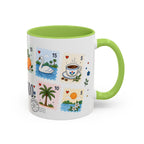 Orlando Coffee Mug | Postage Stamp Collage Mug | Travel Souvenir Accent Cup 11oz 15oz