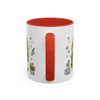 Bibury Illustrated Travel Mug | England Souvenir Accent Coffee Mug | 11oz 15oz Ceramic Cup